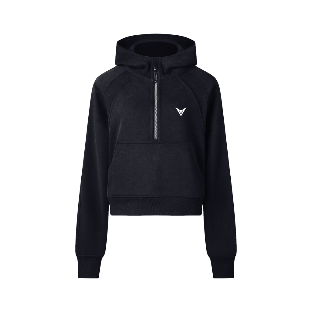Vyperia Strike Cropped Half-Zip Hoodie